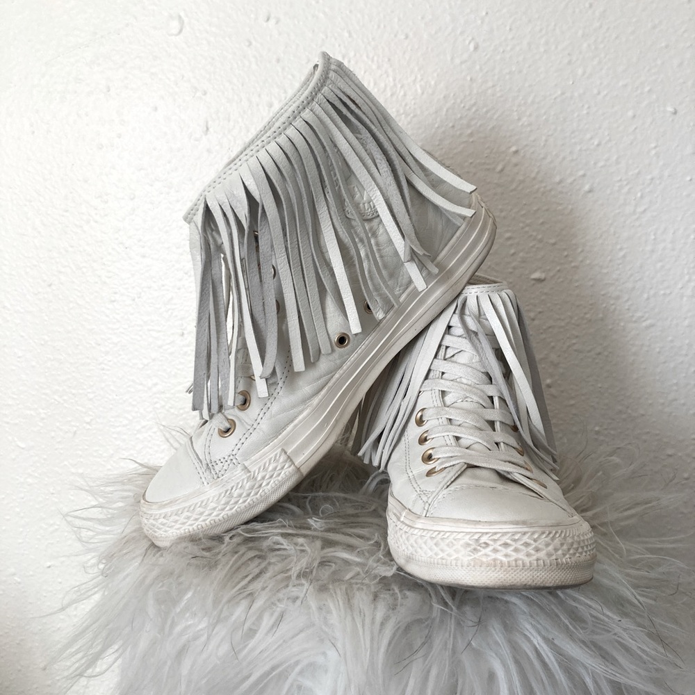 Women's Natural Chuck Taylor All Star Fringe Sneaker